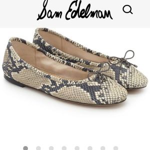 Sam Edelman Felicia Roccia Snake Print Ballet Sz 9